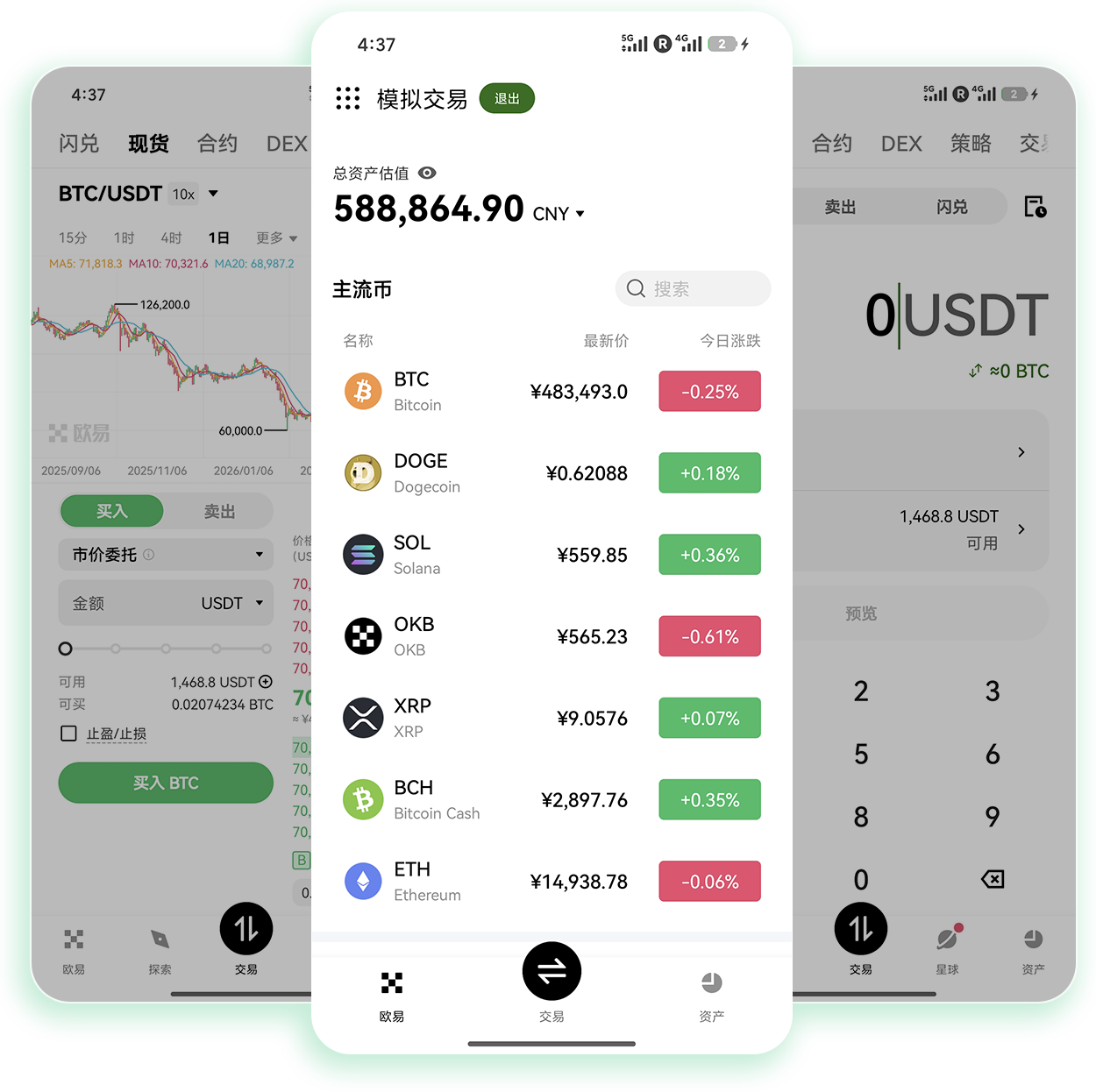 欧yi网页端下载 支持高倍杠杆止盈止损的加密货币交易网页端